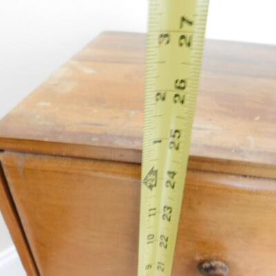 Antique Maple Solid Wood Small Chest of Drawers