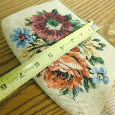 Mid Century Needlework Clutch Purse by Verdi