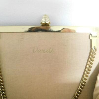 Mid Century Needlework Clutch Purse by Verdi
