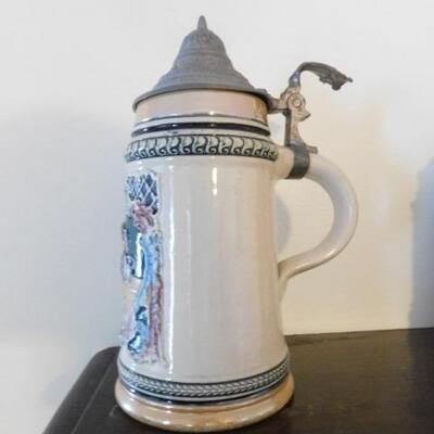 Vintage Ceramic Colorful Collector Stein