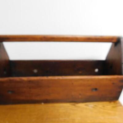 Beautiful Hand Crafted Primitive Hand Carry Tool Caddy 24"