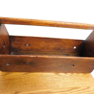 Beautiful Hand Crafted Primitive Hand Carry Tool Caddy 24"