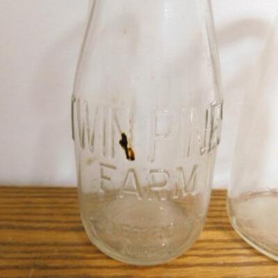 Pair of Vintage Northern Dairy Milk Bottles