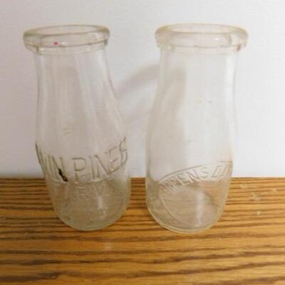 Pair of Vintage Northern Dairy Milk Bottles