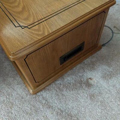 Spirit of St. Louis Turntable AM/FM Radio Set in Oak Finish Cabinet