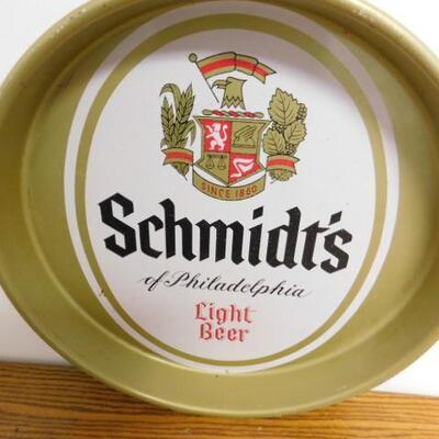 Vintage Schmidt's of Philadelphia Light Beer Advertising Metal Serving Tray 13"