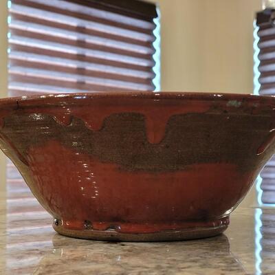 Lot 94: Large Ceramic Bowl Marked by the Artist 