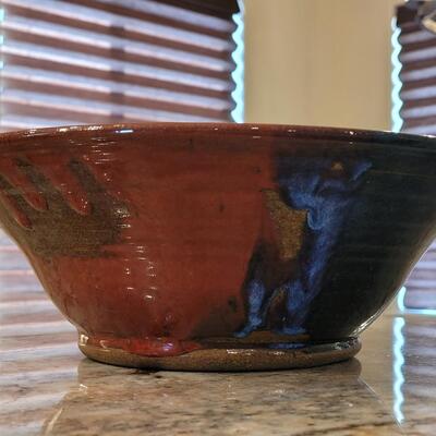 Lot 94: Large Ceramic Bowl Marked by the Artist 