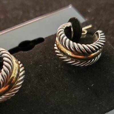 D Yurman (David Yurman) Cable Collectible Hoop Earrings
