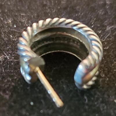 D Yurman (David Yurman) Cable Collectible Hoop Earrings