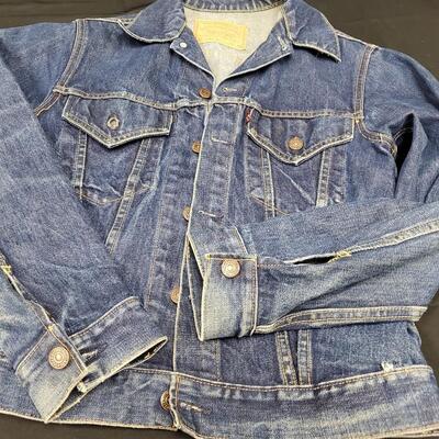 Vintage 60's Levi's Big E Medium Wash Denim Jacket 