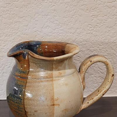 Lot 113: Ceramic Pitcher Signed by Artist 