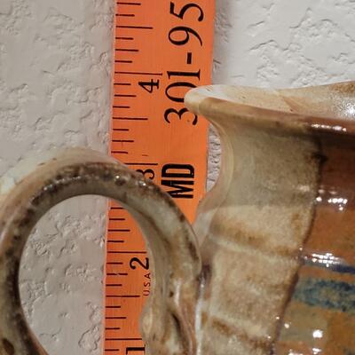 Lot 113: Ceramic Pitcher Signed by Artist 