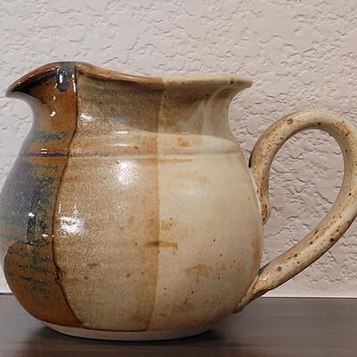 Lot 113: Ceramic Pitcher Signed by Artist 