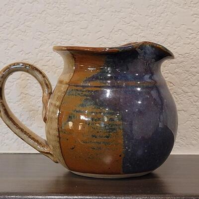 Lot 113: Ceramic Pitcher Signed by Artist 