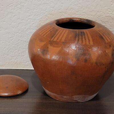 Lot 114: Ceramic Jar with Lid 