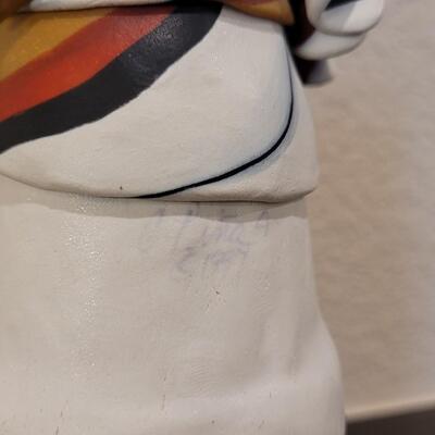 Lot 125: GWEN PIÃ‘A Signed Polymer Clay Native American Woman 