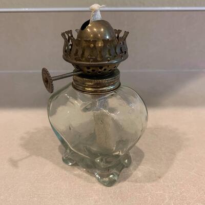 Vintage heart kerosene lamp 