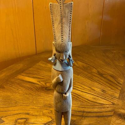 Carved Wood Tribal Figure Figurine Statue