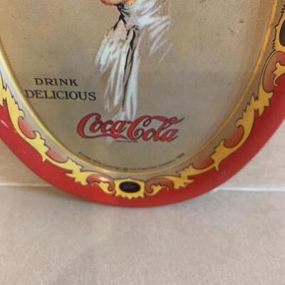 Vintage Coca Cola mini plate tin