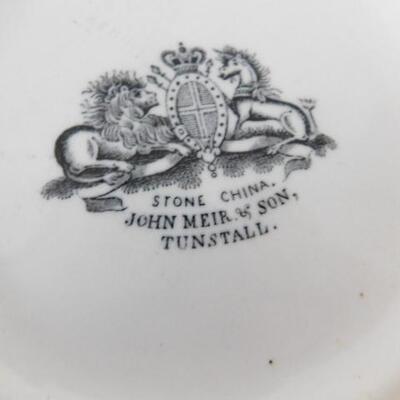 Vintage John Meir & Son Tunstall Iron Stone Pitcher