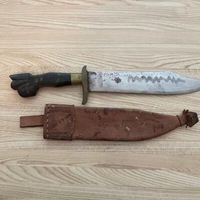 Philippines Handmade 1945 knife & sheath 