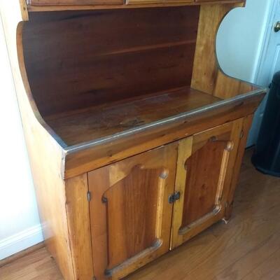 Antique Primitive Pennsylvania Amish Dry Sink Cupboard 