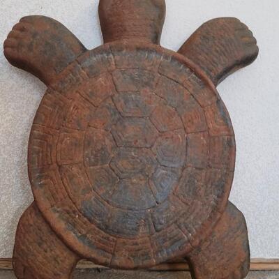 Lot 164: (2) Cast Iron Garden Outdoor Turtle Home Deco Figures