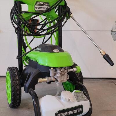Lot 173: GREENWORKS 2000 PSI Type 2 Power Washer 
