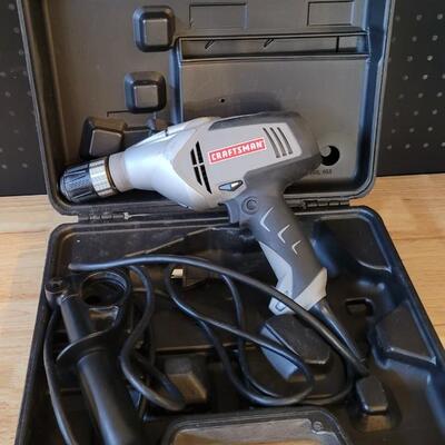 Lot 183: CRAFTSMAN 1/2" Corded Drill w/ Case