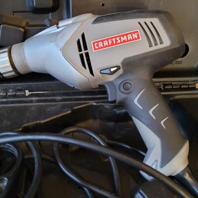 Lot 183: CRAFTSMAN 1/2" Corded Drill w/ Case