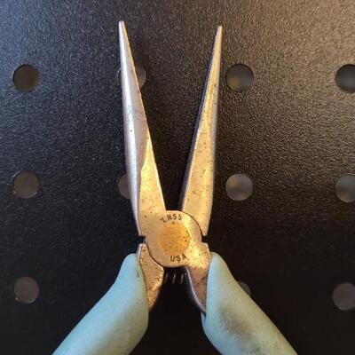 Lot 186: Vintage Needle Nose Pilers + TWEEZERS 