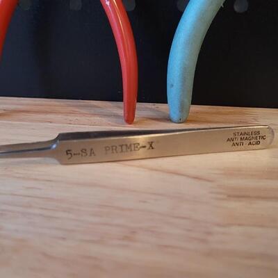 Lot 186: Vintage Needle Nose Pilers + TWEEZERS 