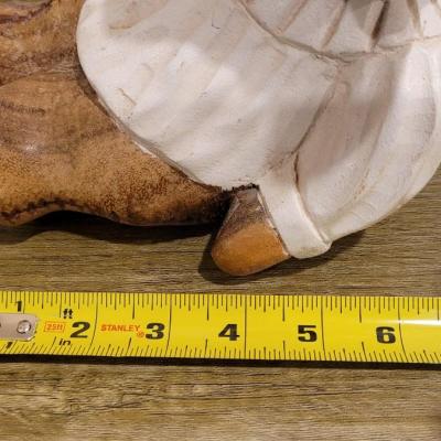 Lot 200: Small Handcrafted Wood Bear Sculpture