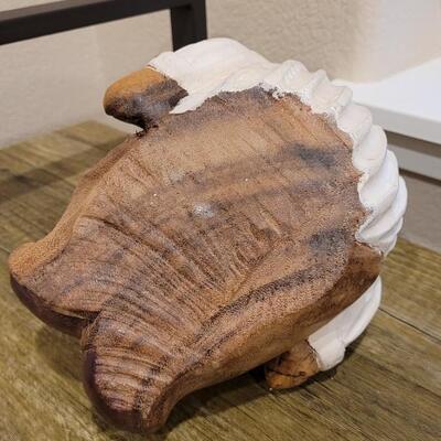 Lot 200: Small Handcrafted Wood Bear Sculpture