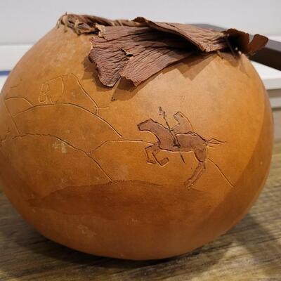 Lot 202: Native American Gourd Home Deco Art