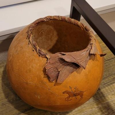 Lot 202: Native American Gourd Home Deco Art