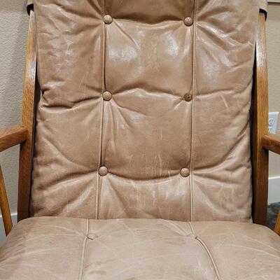 Lot 207: Leather Glider 