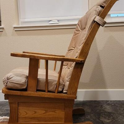 Lot 207: Leather Glider 