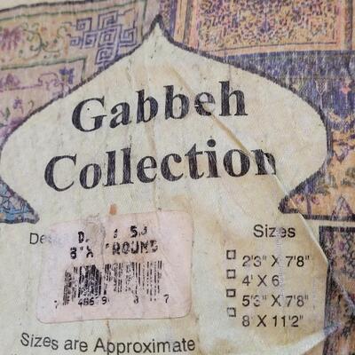 Lot 209: Gabbeh 98" Wide MADE IN EGYPT Circular Rug 