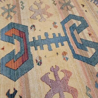 Lot 209: Gabbeh 98" Wide MADE IN EGYPT Circular Rug 