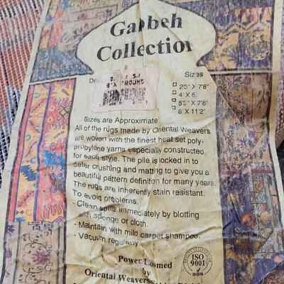 Lot 209: Gabbeh 98" Wide MADE IN EGYPT Circular Rug 