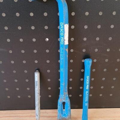 Lot 215: (3) Assorted Pry Bar/Chisel/Starter Punch