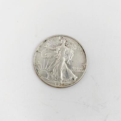1939 SILVER WALKING LIBERTY DOLLAR COIN 