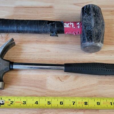 Lot 222: (2) Vintage Hammers 