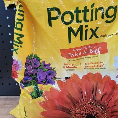 Lot 237: Assortment of Used Garden Supplies - Sewing, Grass Seed, Miracle Gro, Potting Mix