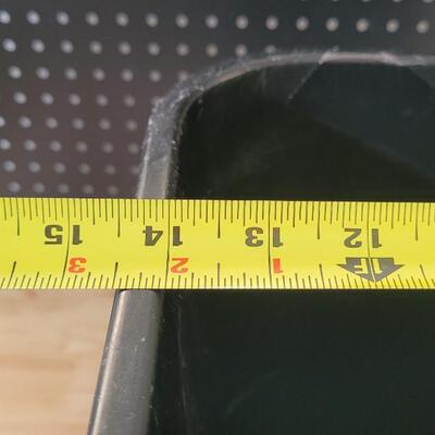 Lot 240: Black Plastic Garbage Bin 
