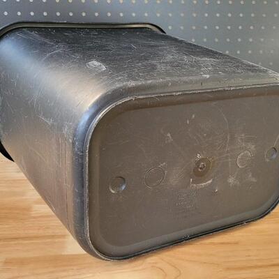 Lot 240: Black Plastic Garbage Bin 