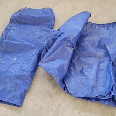 Lot 241: (2) Blue Cover Tarps (Both Appear Intact)