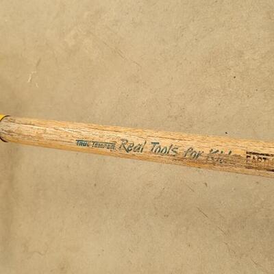 Lot 244: Vintage TRUE TEMPER 43" KIDS Small Head Till Rake